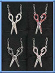 Scissor Jeweled Necklaces for Stylists